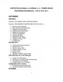 PROGRAMACIÓN MENSUAL. CICLO. 2010- 2011.