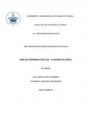 Madre dolorosa análisis fenomenológico.