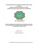 La relación de vida comunitaria y vida escolar en estudiantes de la telesecundaria.