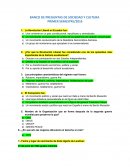 BANCO DE PREGUNTAS DE SOCIEDAD Y CULTURA.