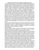 Análisis de la regulación sobre comida "chatarra".
