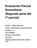 Evaluación Parcial Domiciliaria (Segunda parte del 1º parcial).