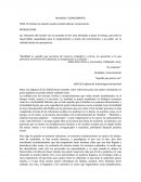 REALIDAD Y CONOCIMIENTO TESIS: El hombre sin relación social no podrá obtener conocimiento.