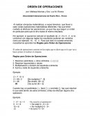 Orden de las operaciones