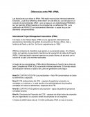 Diferencias entre PMI –IPMA.