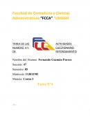 Tarea de las Actividades Numero 4 y Cuestionario de Reforzamiento