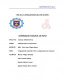 Organización funcional frente a organización por procesos.