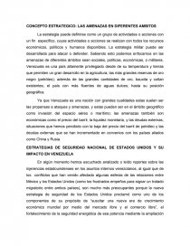 CONCEPTO ESTRATEGICO: LAS AMENAZAS EN DIFERENTES AMBITOS. Página 1