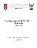 TOMA DE MUESTRA SANGUINEA Y VENOCLISIS