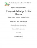 Ensayo de la huelga de Rio Blanco.