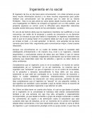 Ingenieria en lo social