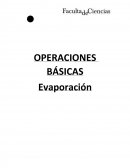 Operaciones basicas evaporacion