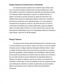 Ensayo Ocaso de la democracia en Venezuela