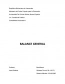 Contabilidad Avanzada II. BALANCE GENERAL