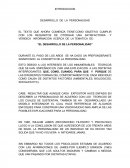 DESARROLLO DE LA PERSONALIDAD.