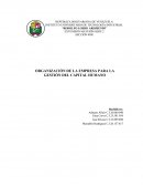 ORGANIZACIÓN DE LA EMPRESA PARA LA GESTIÓN DEL CAPITAL HUMANO.