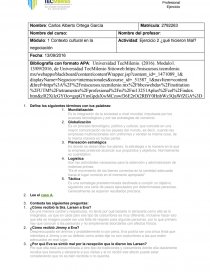 Contexto cultural en la negociación Actividad: Ejercicio 2 ¿qué hicieron Mal?. Página 1