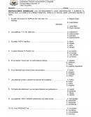 Evaluación Final de Comunicación y Lenguaje