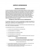 ESPÍRITU EMPRENDEDOR RESUMEN DE EMPRENDER