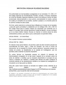 IMPUTACIÓN A ROSALBA VELÁZQUEZ BALDERAS