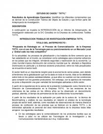 ESTUDIO DE CASOS “ TXTYL”. Página 1