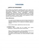 ENSAYO ¿QUÉ ES UN PARADIGMA?