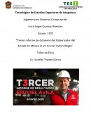 TERCER INFORME DE GOBIERNO DE ERUVIEL AVILA VILLEGAS.