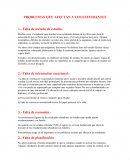PROBLEMAS QUE AFECTAN A LOS ESTUDIANTES