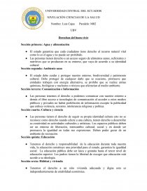 Derechos del buen vivir.. Página 1