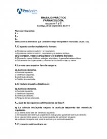 TRABAJO PRÁCTICO FARMACOLOGÍA. Página 1