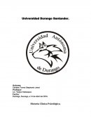 Ejemplo de historia clinica Psicológica.