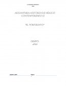 ASIGNATURA: HISTORIA DE MÉXICO CONTEMPORÁNEO II “EL PORFIRIATO”