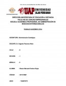 TRABAJO ACADÉMICO 2016-I ASIGNATURA: Administración Estratégica