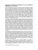 ANÁLISIS DEL PROCESO DE CREACIÓN DE LA LEY DEL IMPUESTO EMPRESARIAL A TASA ÚNICA.