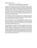 Ensayo sobre la empresa Kimberly Clark (KCM)