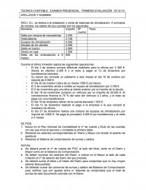 TECNICA CONTABLE EXAMEN PRESENCIAL PRIMERA EVALUACIÓN. Página 1