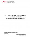 Evolución y participación de la mujer en México