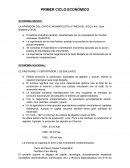 PRIMER CICLO ECONÓMICO