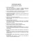CUESTIONARIO AMPARO / LOS RECURSOS EN EL AMPARO