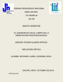 EL DIAGNÓSTICO EN EL CAMPO DE LA ORIENTACIÓN PSICOPEDAGÓGICA.