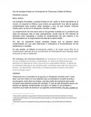 Uso de energías limpias en el transporte de Chiconcuac Estado de México