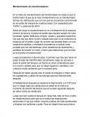 Mantenimiento de transformadores