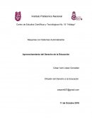 Aprovechamiento del Derecho a la Educacion.