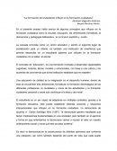 La formación del estudiante influye en la formación ciudadana