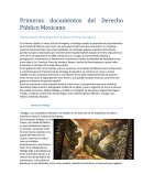 Primeros documentos del derecho publico mexicano.