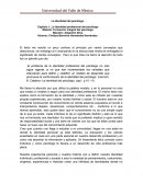 Capítulo 1: La identidad profesional del psicólogo