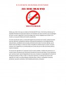 EL 31 DE MAYO, DIA MUNDIAL DE NO FUMAR