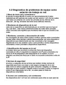 Diagnostico de problemas de equipo como estación de trabajo en red
