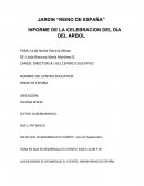 INFORME DE LA CELEBRACION DEL DIA DEL ARBOL