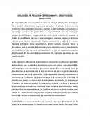 Análisis de la relación emprendimiento, creatividad e innovación
